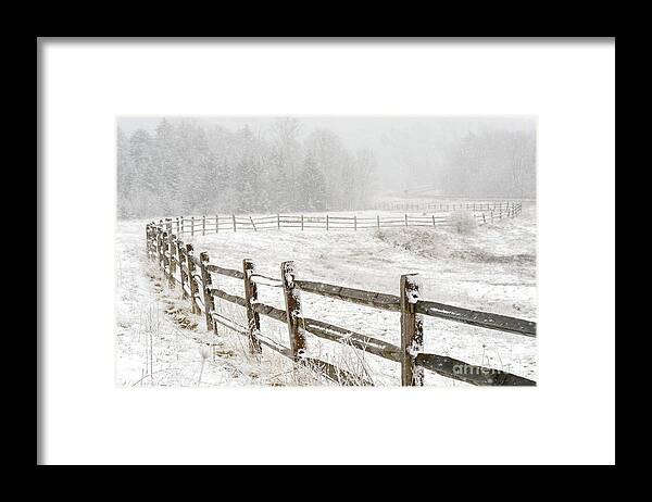 Spring Framed Print featuring the photograph Snow Highland Scenic Highway by Thomas R Fletcher