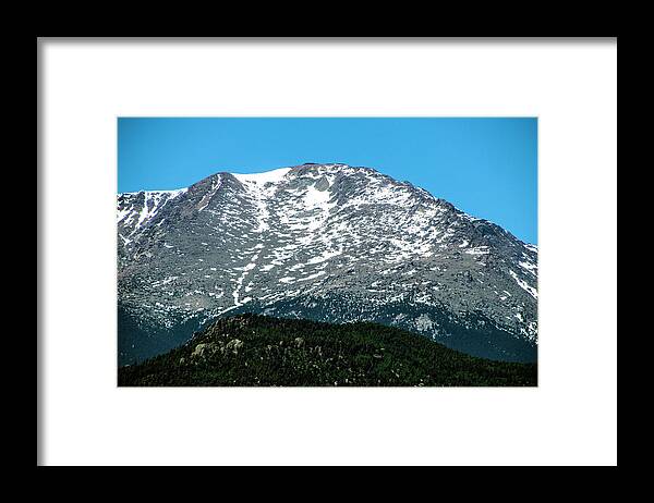 Snow God Politics Parks Usa America Landscape Outdoors Hiking Backpacking Nature Will Burlingham Framed Print featuring the photograph Snow in July by Will Burlingham