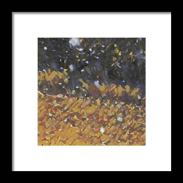 Snow Framed Print featuring the photograph Snow in October by Unhinged Artistry