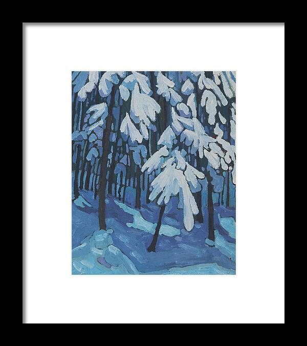 2077 Framed Print featuring the painting Snow Load by Phil Chadwick