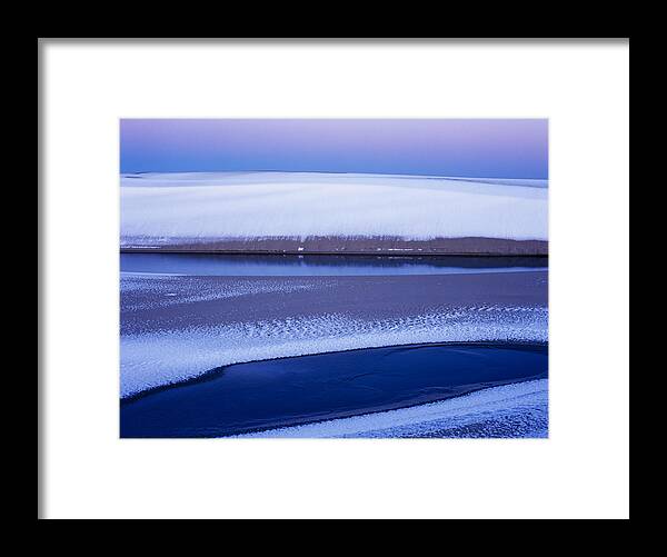 Coast Framed Print featuring the photograph Snow on the Dunes by Robert Potts