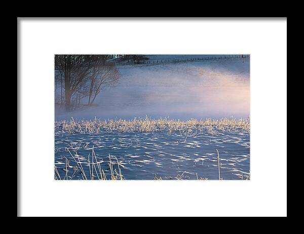 Hudson Valley Framed Print featuring the photograph Snow Waves by Angelo Marcialis