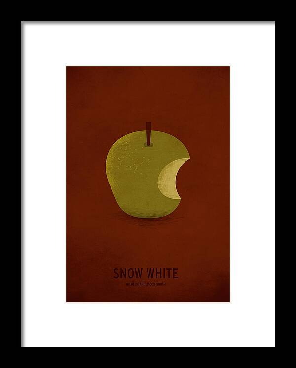 Stories Digital Art Framed Print featuring the digital art Snow White by Christian Jackson