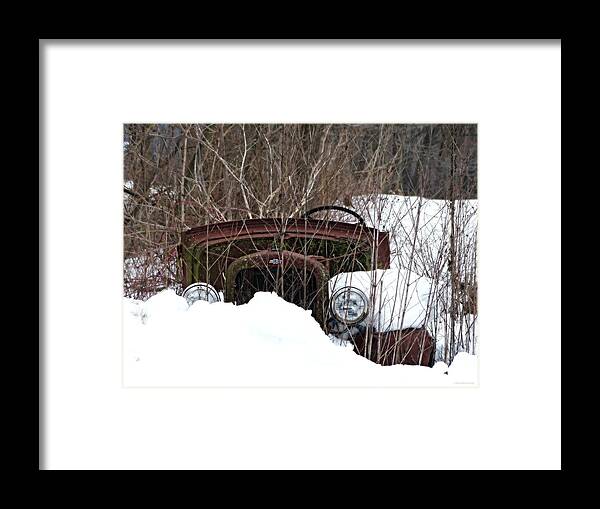 Snowed In 2 Framed Print featuring the photograph Snowed In 2 by Dark Whimsy