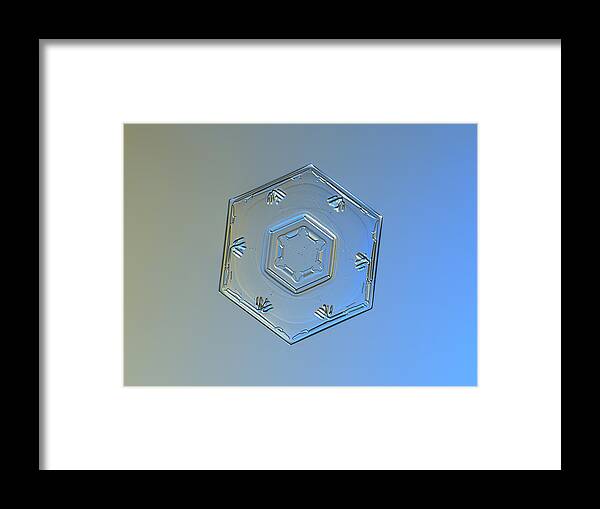Snowflake Framed Print featuring the photograph Snowflake photo - Cryogenia by Alexey Kljatov