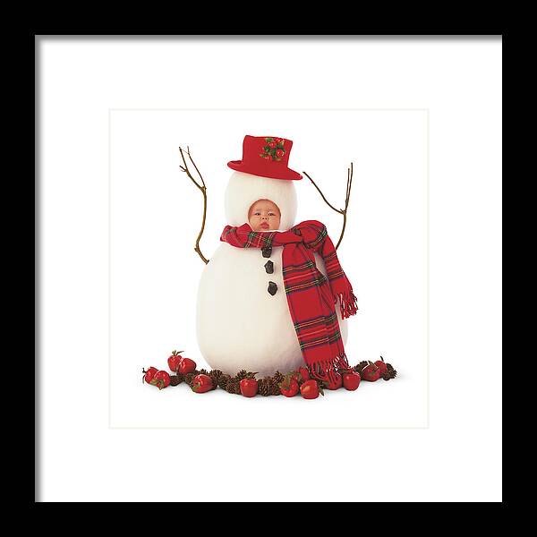 Holiday Framed Print featuring the photograph Snowman by Anne Geddes