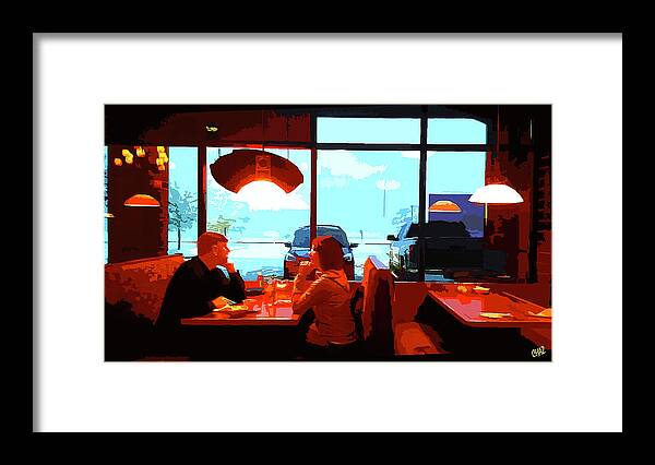 Food Framed Print featuring the painting Snowy Date by CHAZ Daugherty