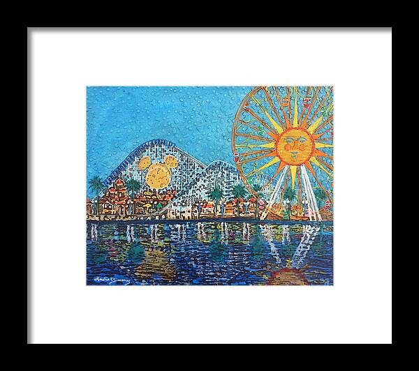 California Adventure Framed Print featuring the painting So Cal Adventure by Amelie Simmons