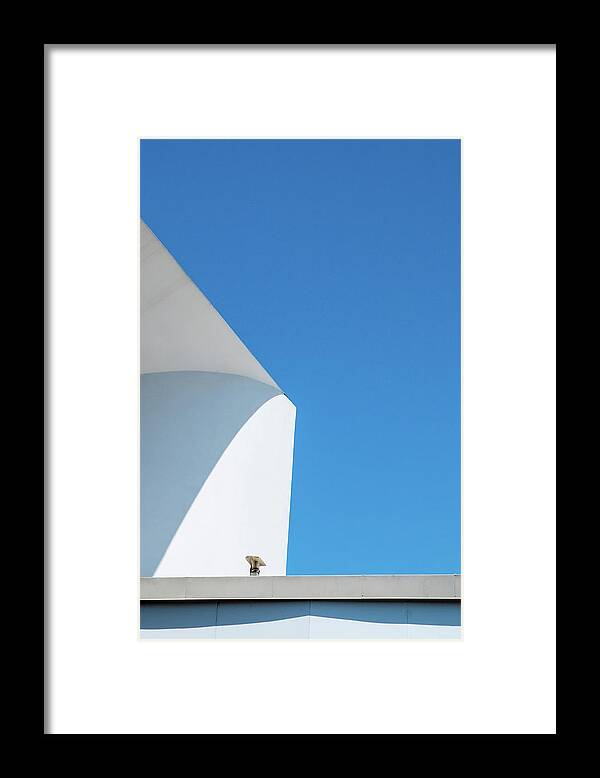 Abstract Framed Print featuring the photograph Soft Blue by Eric Lake