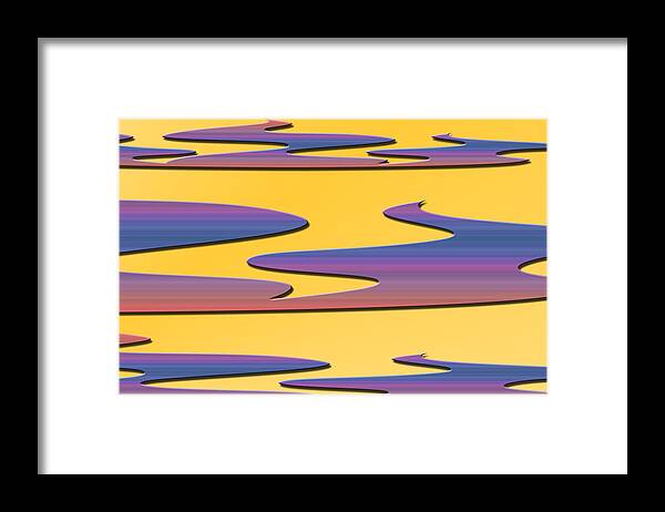 Abstract Framed Print featuring the digital art Soft Colors by Aimee L Maher ALM GALLERY