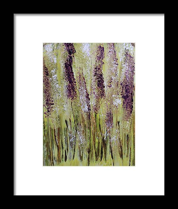 Flower Framed Print featuring the painting Softly Swaying by April Burton