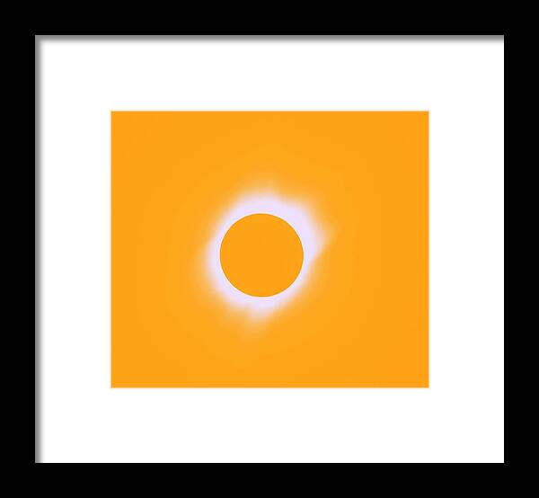 Sun Framed Print featuring the painting Solar eclipse of 2017 Poster 7 by Celestial Images