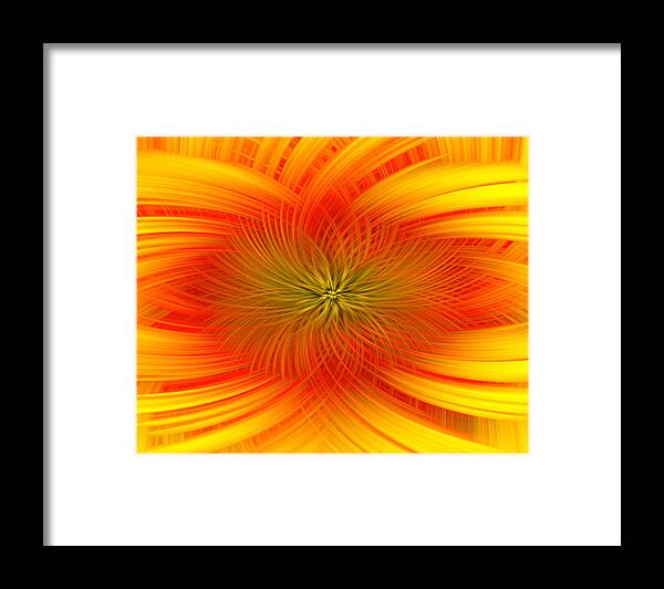 Abstract Framed Print featuring the digital art Solar Winds by Roy Pedersen