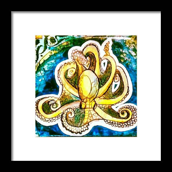 Colorsplurge Framed Print featuring the photograph Sold On Vangoart. 'octopus', Color by Genevieve Esson