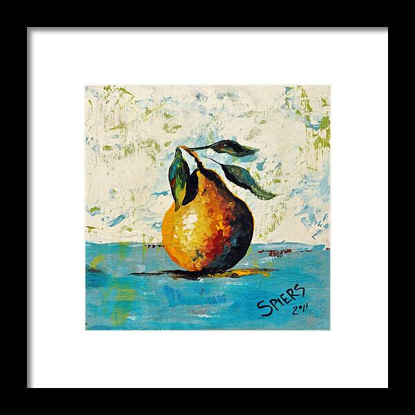 Pear Framed Print featuring the painting SOLD Pearishable by Amanda Sanford