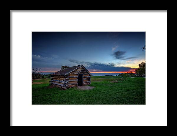 Cabin Framed Print featuring the photograph Soldier's Quarters at Valley Forge by Rick Berk