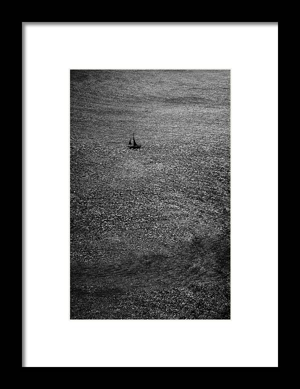 Sailing Framed Print featuring the photograph Solitude by David Shuler