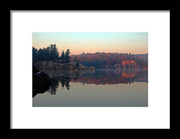 George Lake Framed Print featuring the photograph Solitude by Debbie Oppermann