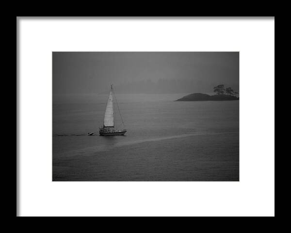 Sails Framed Print featuring the photograph Solo Sails by Dale Stillman