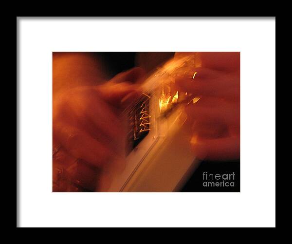 Guitar Framed Print featuring the photograph Solo Speed by Roxy Riou