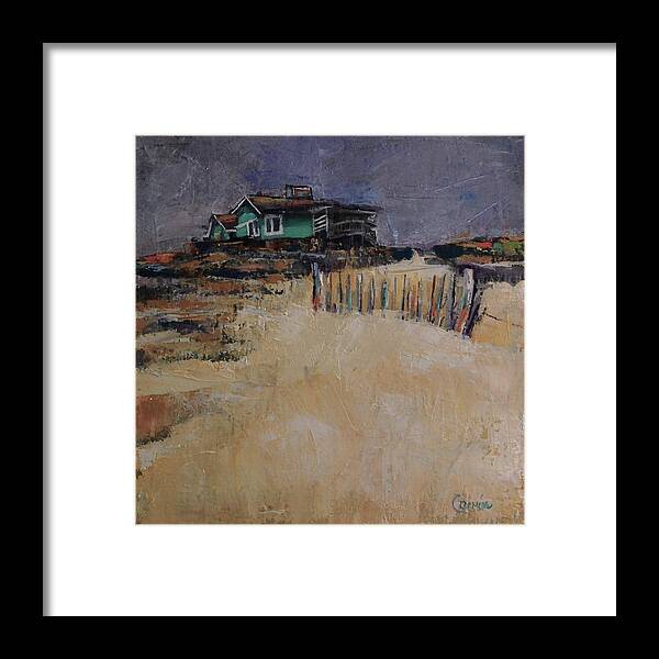 Beach Framed Print featuring the painting Some Day I Want To Live Here by Jean Cormier