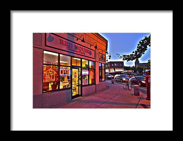 Somerville Framed Print featuring the photograph Somerville Red House Union Square Somerville MA by Toby McGuire