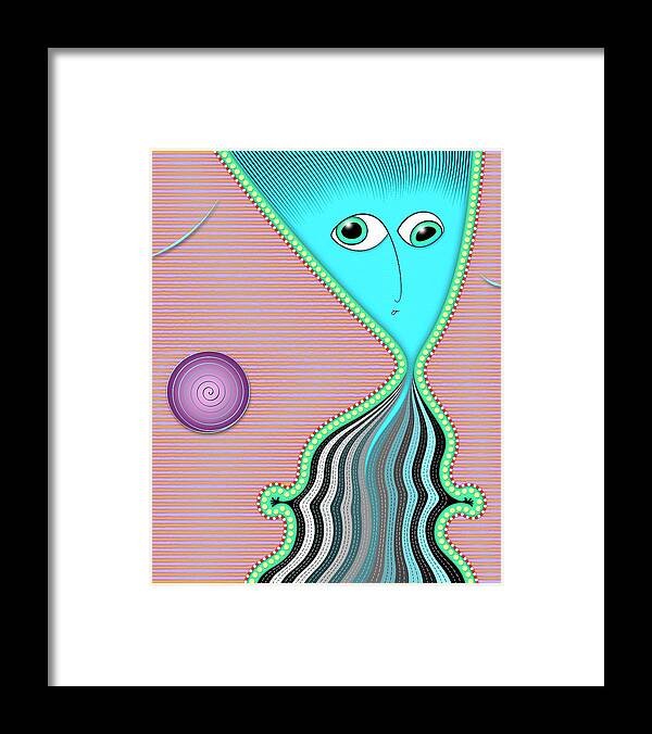 Just Another Pretty Face Framed Print featuring the digital art Something Has Come Between Us by Becky Titus