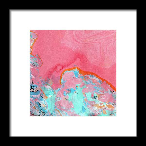 Abstract Framed Print featuring the painting Somewhere New- Abstract Art by Linda Woods by Linda Woods