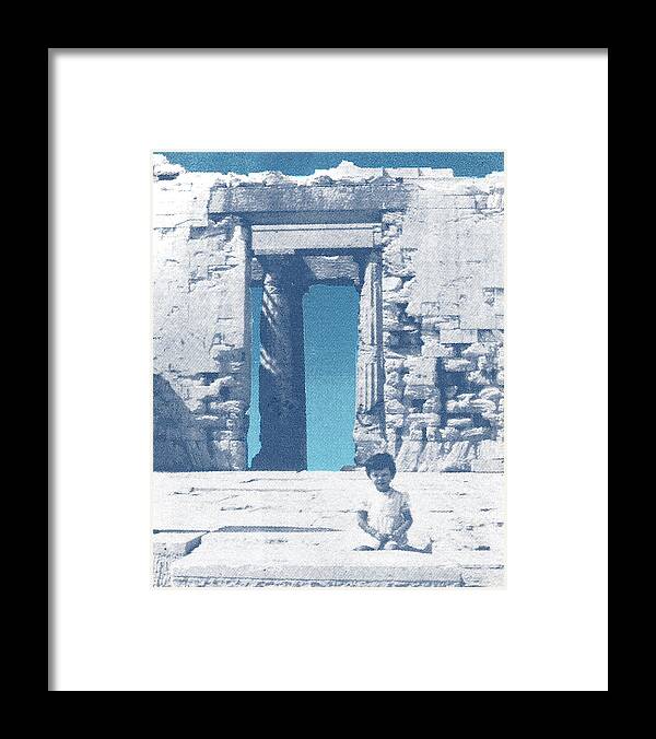 Greece Framed Print featuring the painting Something old,something new by Philip Fleischer