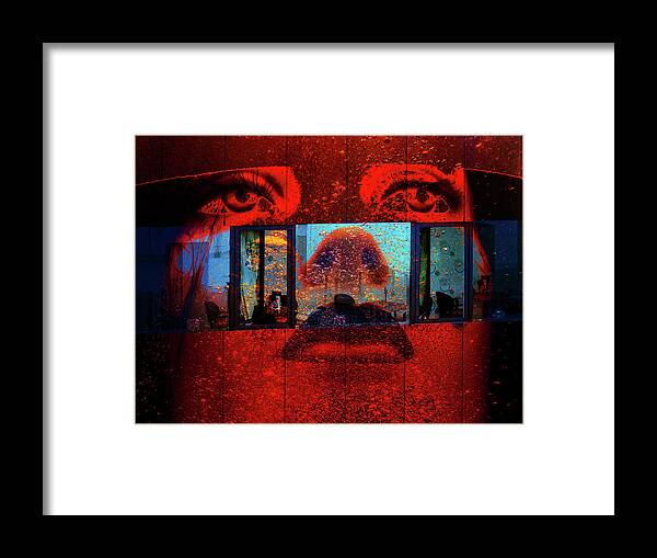 Underwater Framed Print featuring the photograph Sometimes the world is underwater by Gabi Hampe
