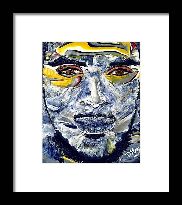 Polymer Clay Framed Print featuring the mixed media Son by Deborah Stanley