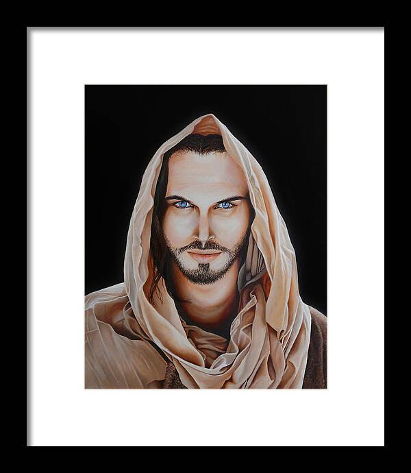 Christ Framed Print featuring the painting Son of Man by Vic Ritchey
