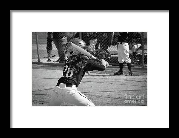 Baseball Framed Print featuring the photograph Son of Thor by Leah McPhail