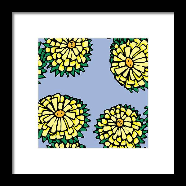 Sonchus Framed Print featuring the digital art Sonchus In Color by Piotr Dulski