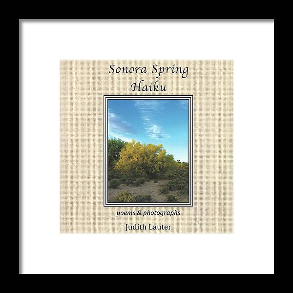 Sonora Spring Haiku Framed Print featuring the photograph Sonora Spring Haiku cover by Judith Lauter