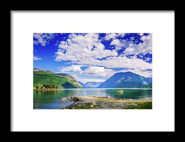 Europe Framed Print featuring the photograph Soreimsfjorden by Dmytro Korol