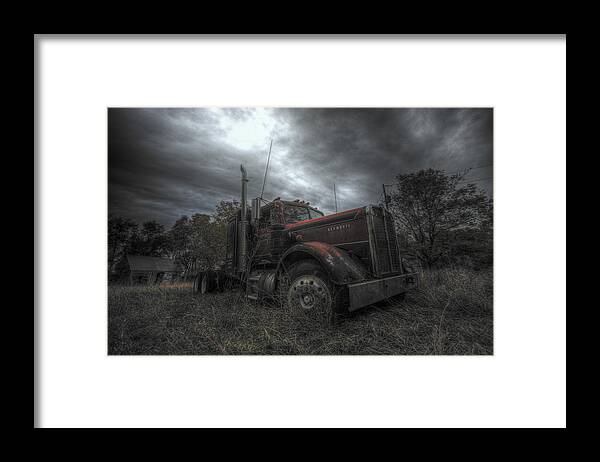 Trucker Framed Print featuring the photograph Soul Of A Trucker by Aaron J Groen