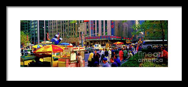 Radio Framed Print featuring the photograph Soups On Radio City Music Hall by Tom Jelen