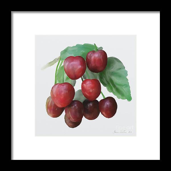 Sour Cherry Framed Print featuring the painting Sour Cherry by Ivana Westin