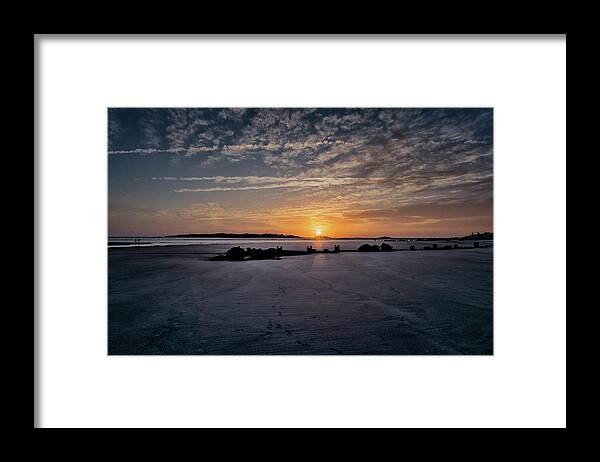 South Carolina Sunset Framed Print featuring the photograph South Caroline Sunset by Tom Singleton