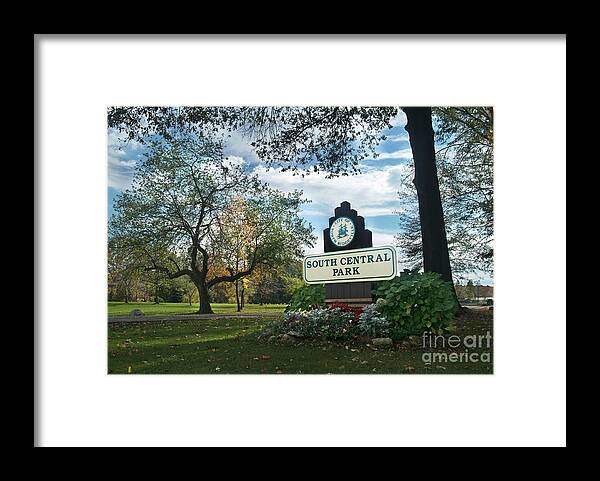 North Ridgeville Framed Print featuring the photograph South Central Park - Autumn by Mark Madere