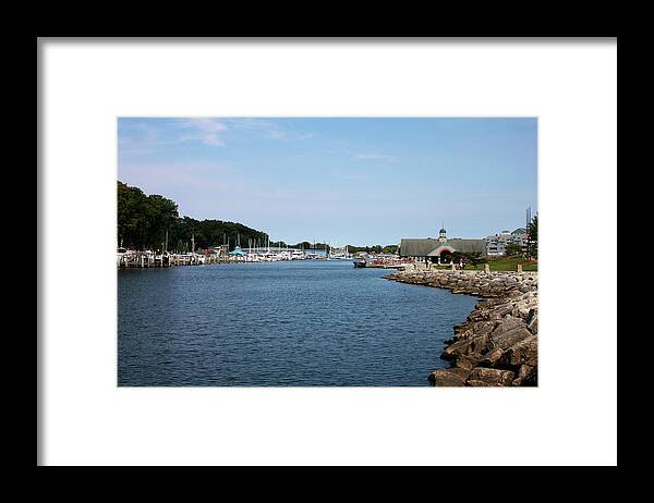 Harbor Framed Print featuring the photograph South Haven Harbor in September #2 by Jeff Severson