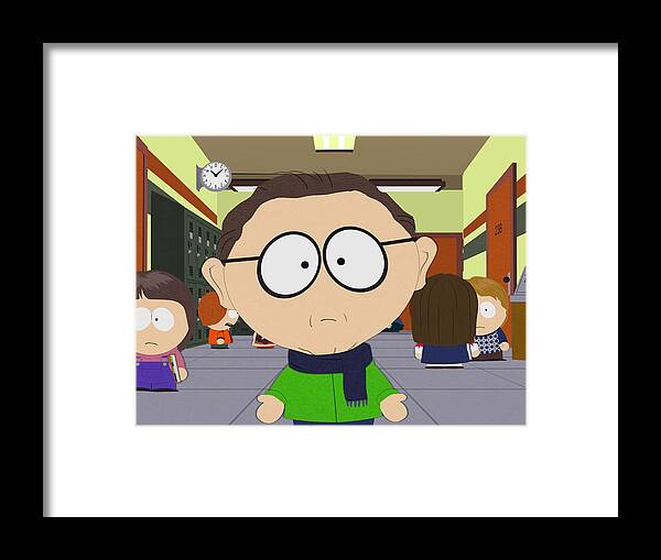 South Park Framed Print featuring the digital art South Park by Super Lovely