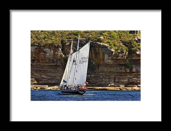 South Passage Framed Print featuring the photograph South Passage In Sydney Harbour by Miroslava Jurcik