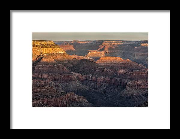 South Rim Sunrise Grand Canyon National Park Arizona Az Framed Print featuring the photograph South Rim Sunrise - Grand Canyon National Park - Arizona by Brian Harig