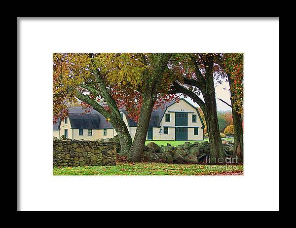 Landscape Framed Print featuring the photograph South Road Farm by Jim Beckwith
