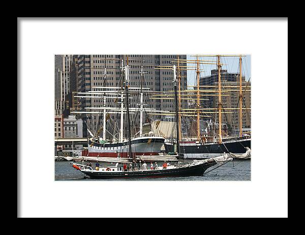 Pioneer Framed Print featuring the photograph South Street Seaport Pioneer by Christopher J Kirby