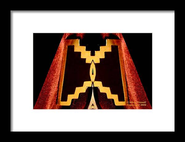 Robe Framed Print featuring the digital art South West Robe by Mary Russell