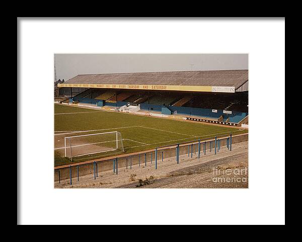  Framed Print featuring the photograph Southend United - Roots Hall - East Stand 2 - 1970s by Legendary Football Grounds