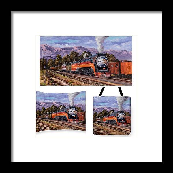 California Framed Print featuring the photograph southern Pacific Daylight Is My by Darice Machel McGuire